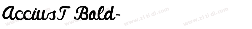 AcciusT Bold字体转换